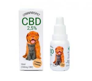 Olejek konopny CBD dla zwierząt 2,5% CannabisPet